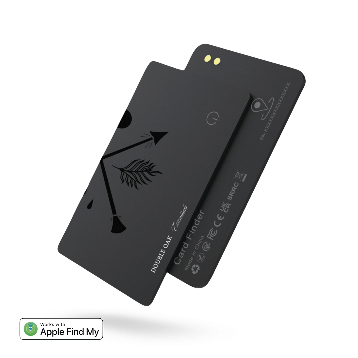 Rechargeable Wallet Tracker Card for Apple Find My
